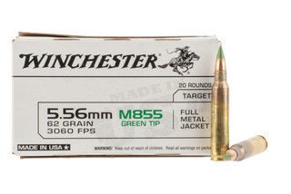 Winchester USA 5.56 NATO 62gr FMJ in Box of 20